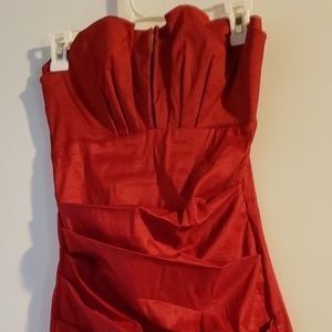 red cocktail dress